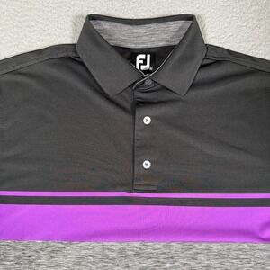 FootJoy FJ Shirt Mens Medium Colorblock Performance Polo Oceanside Golf Club